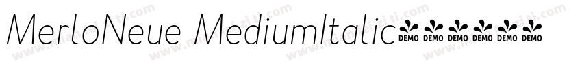 MerloNeue MediumItalic字体转换